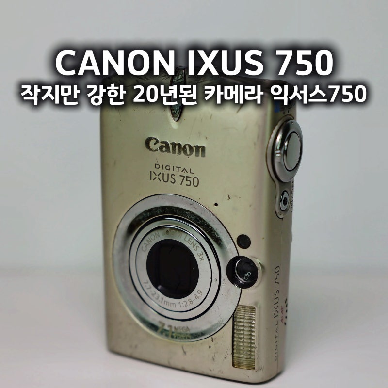 캐논 익서스 750 작례 후기 CANON IXUS 750 20년 된 디카 다시 써보기