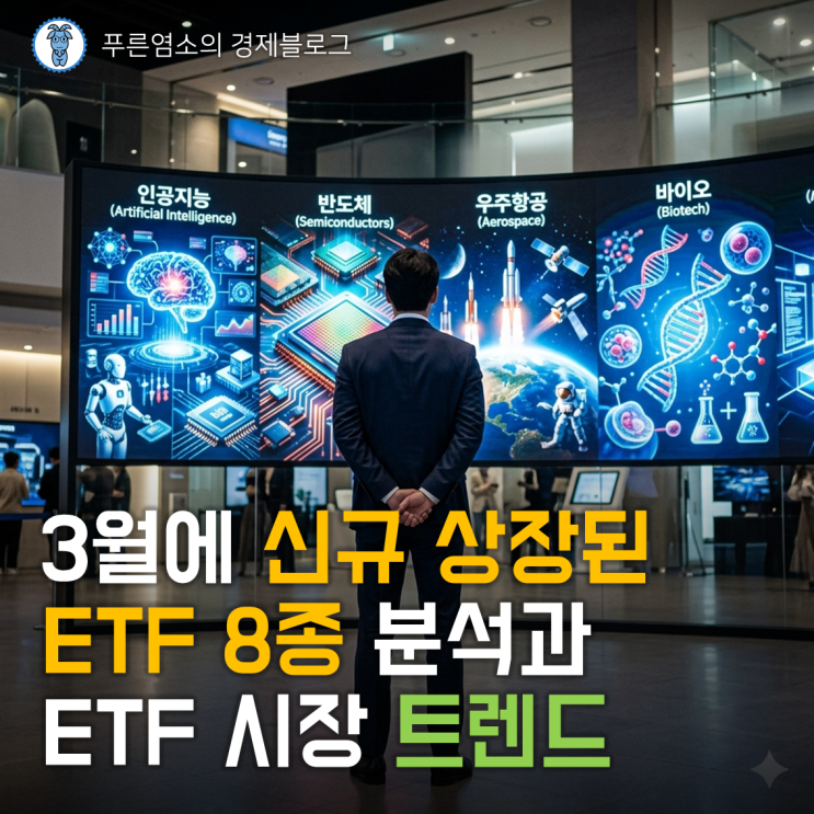  '26년 3월에 신규 상장된 ETF 8종과 ETF 시장 트렌드