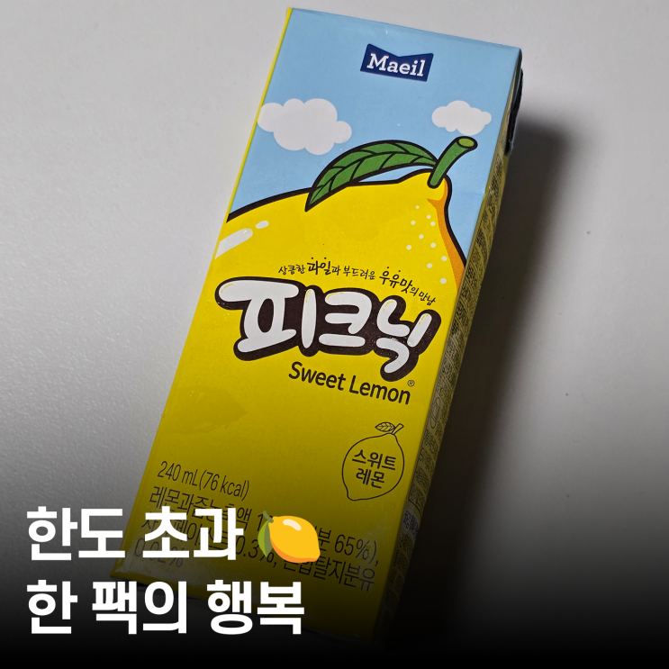  피크닉 레몬맛 내돈내산 ｜ 가성비 최고 레몬음료, 피크닉 신메뉴의 모든 것
