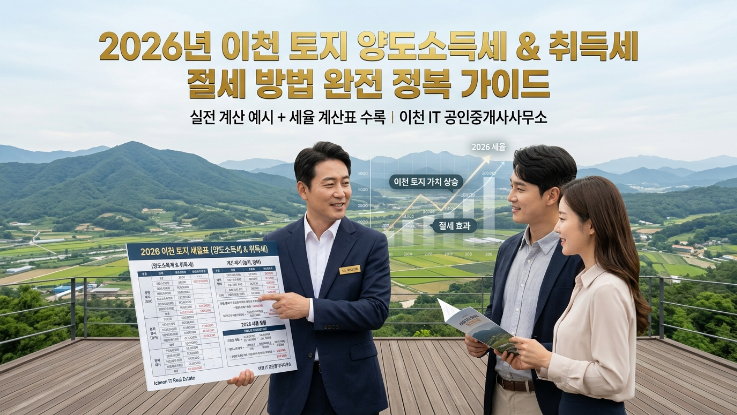  2026년 이천 토지 양도소득세·취득세 절세 방법 총정리