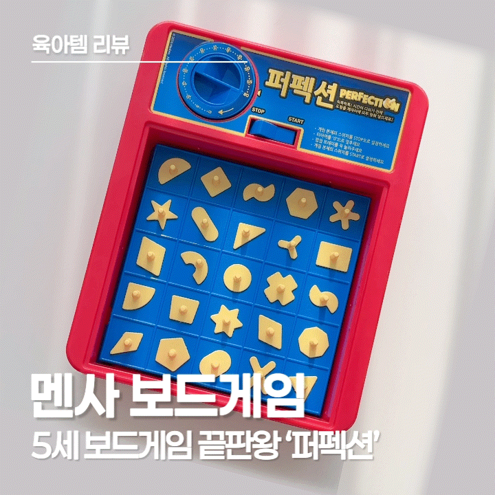  5세 보드게임, 멘사 추천 '퍼펙션'으로 즐거운 두뇌 놀이 시작!