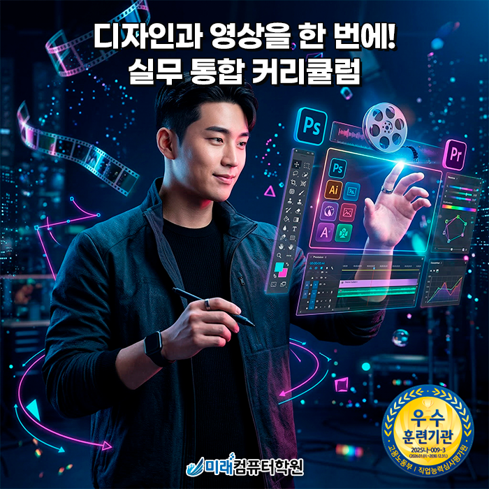  [부산/경남] 영상과 디자인을 국비지원으로 한 번에 | 멀티미디어콘텐츠제작전문가 과정