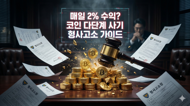  매일 수익 주는 코인 다단계 폰지사기, 클라우드 마이닝 형사고소 절차