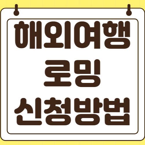 해외여행 로밍 신청방법 안하면 카톡 가격 이심 비교 kt sk u플러스 데이터
