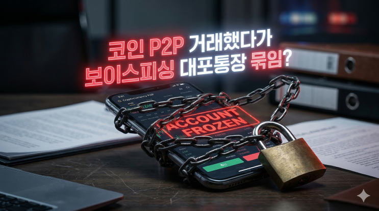  코인 P2P 장외거래 사기, 보이스피싱 연루 대포통장 지급정지 해제법