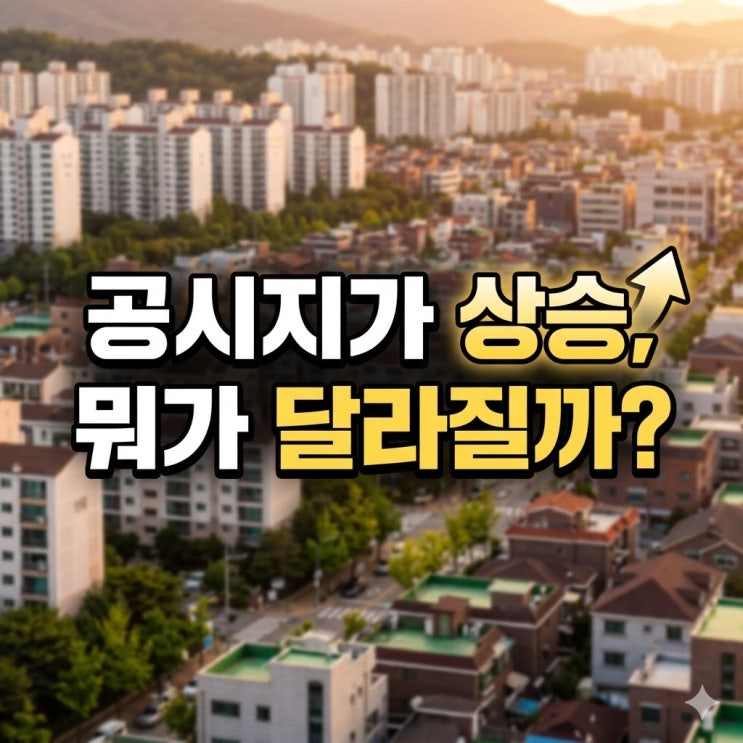  공시지가가 오르면 뭐가 달라질까? 재산세·종부세·상속까지 한 번에 정리