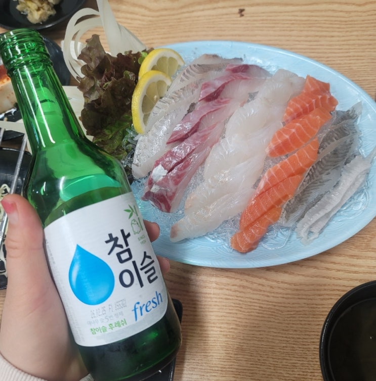  면목동 맛집, 회맛집조개사랑에서  모듬회+지리매운탕 주문 후기 (중랑구 회식 추천)