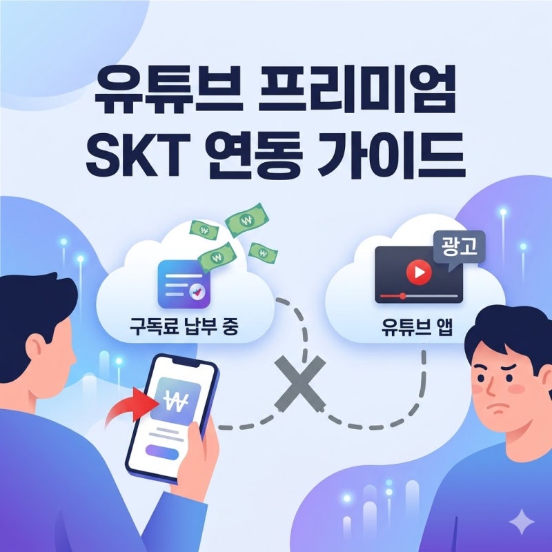 SKT 우주패스 유튜브 프리미엄 가입 후 계정 연결하는 법 오류 없이 완료하기