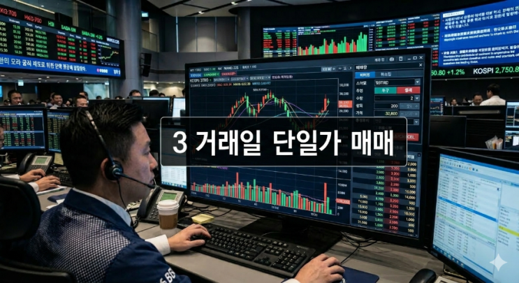 3거래일 <b>단일가 매매</b> - 갑자기 <b>매매</b>가 안돼요.