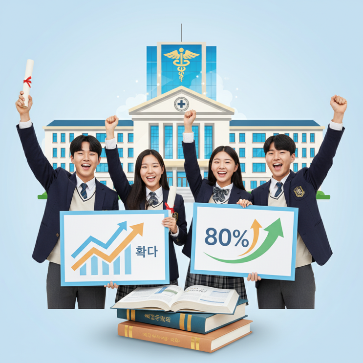  의대 지역인재 전형, 80% 확대된다면? 지방 명문고 합격선 변화 예측!