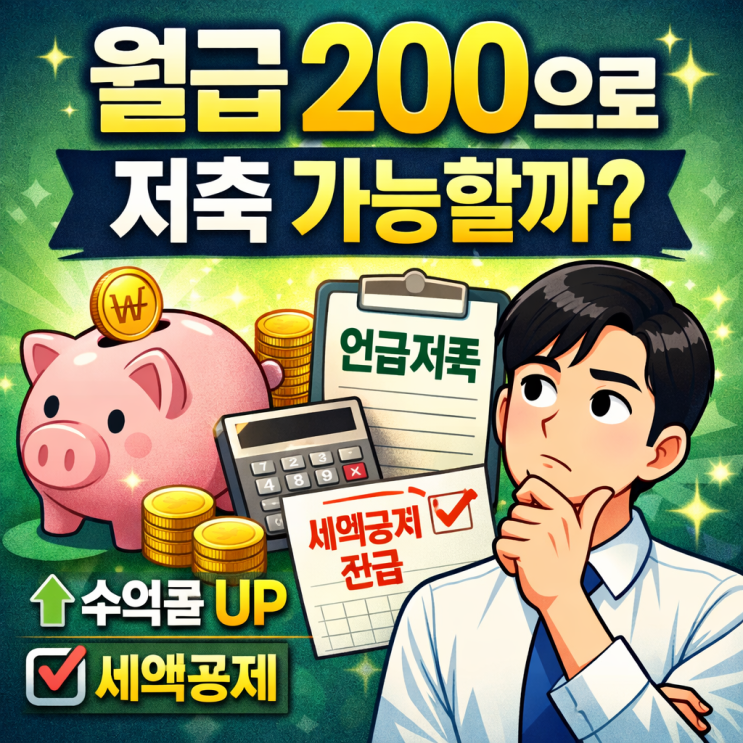  사회초년생 월급 200으로 저축 가능할까? 현실 기준과 결과 정리