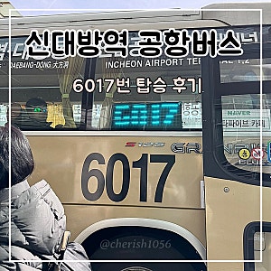 신대방역 신림역 공항버스 6017번 타는곳 시간표 요금 탑승 후기