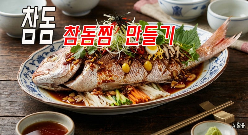 참돔 찜 만들기 촉촉하고 담백한 집밥 레시피
