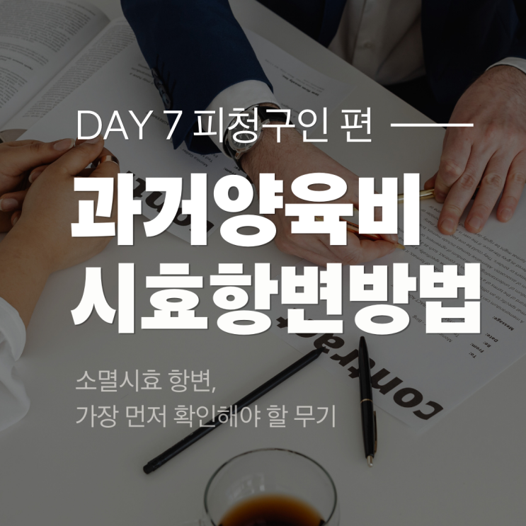  [피청구인 편 2] 소멸시효 항변, 과거 양육비 소송에서 가장 먼저 확인해야 할 무기