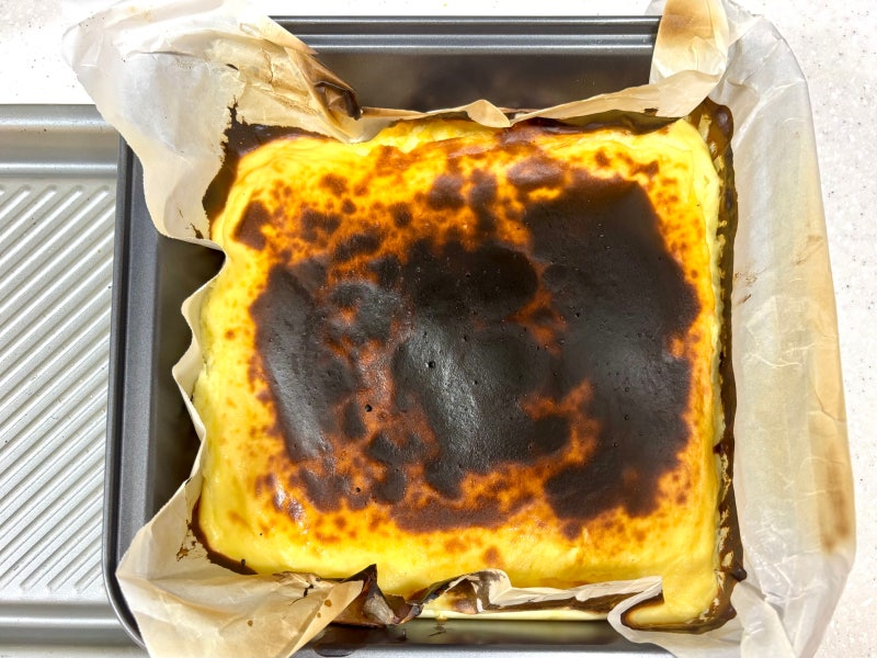 다이어트 바스크치즈케이크 만들기 그릭요거트 크림치즈 에어프라이어 초간단 레시피