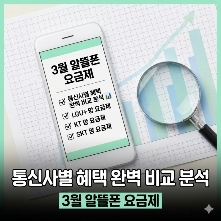  자취생 통신비 절약 필수! 3월 알뜰폰 요금제 혜택 비교 분석 