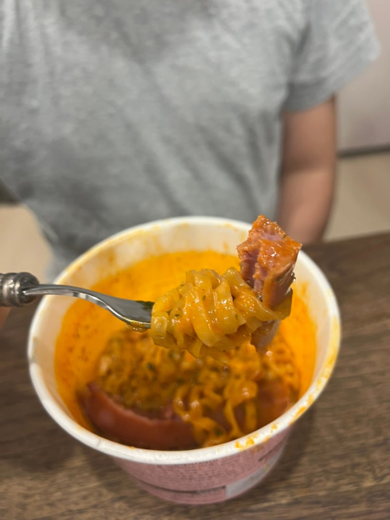 까르보 불닭 볶음면 컵라면 맛있게 먹는 레시피 (따라하기)