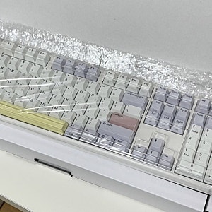 한성 무접점 키보드 한무무 GK898B 염료승화 에디션 퍼플하트 내돈내산