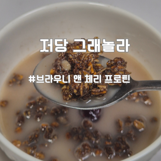  저당그래놀라 고민 끝, 고온 프로틴그래놀라로 든든한 한끼 후기