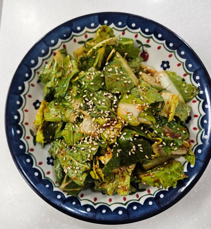 봄동무침, 양념장, 효능, 황금레시피