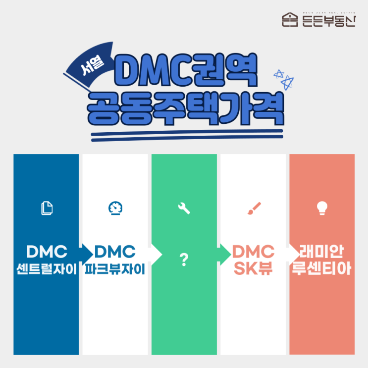  DMC권역 아파트 공동주택가격으로 본 서열 확인