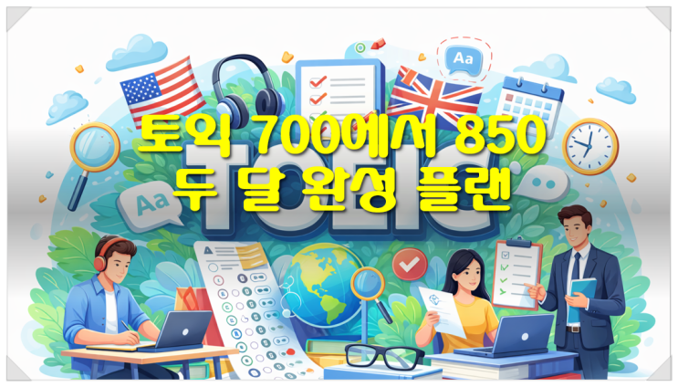  토익 700에서 850 두 달 완성 플랜 점수별 현실 공부 루틴