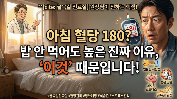  당뇨 식단 철저히 해도 혈당 안 떨어질 때 반드시 확인해야 할 3가지   (의사작성)