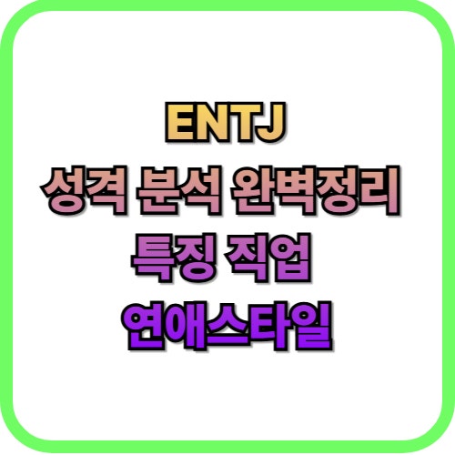  ENTJ 유형이 조직에서 승진이 빠른 이유(특징, 직업 등)