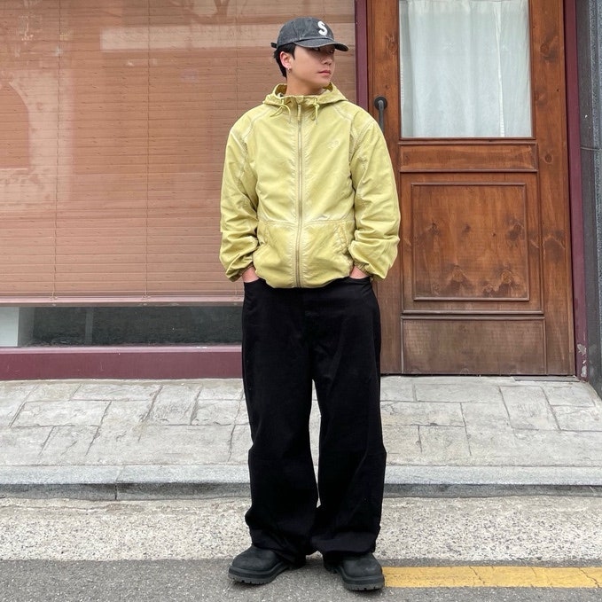 브라운브레스 피그먼트 워싱 윈드브레이커 바람막이 자켓 코디 및 상세 리뷰