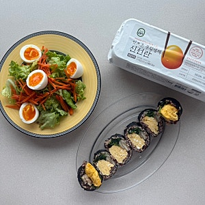계란정기구독 잇츠온신선란 10구 후기(+달걀김밥, 반숙 계란 만들기)