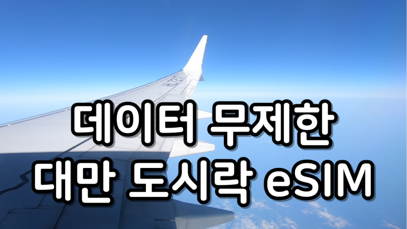 대만이심 3월 타이중 3박 4일 가족여행 도시락 eSIM 사용법 가성비 추천