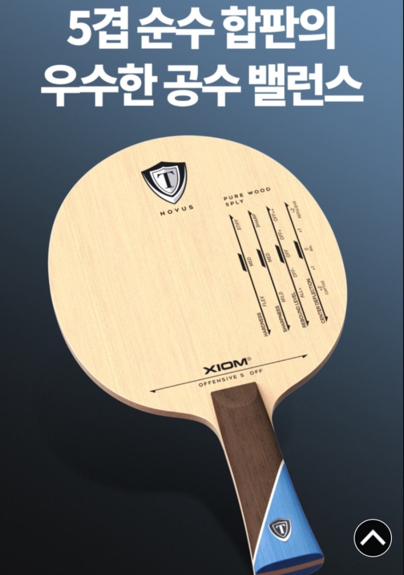 초보 탁린이 탁구라켓 추천 3종(엑시옴편)