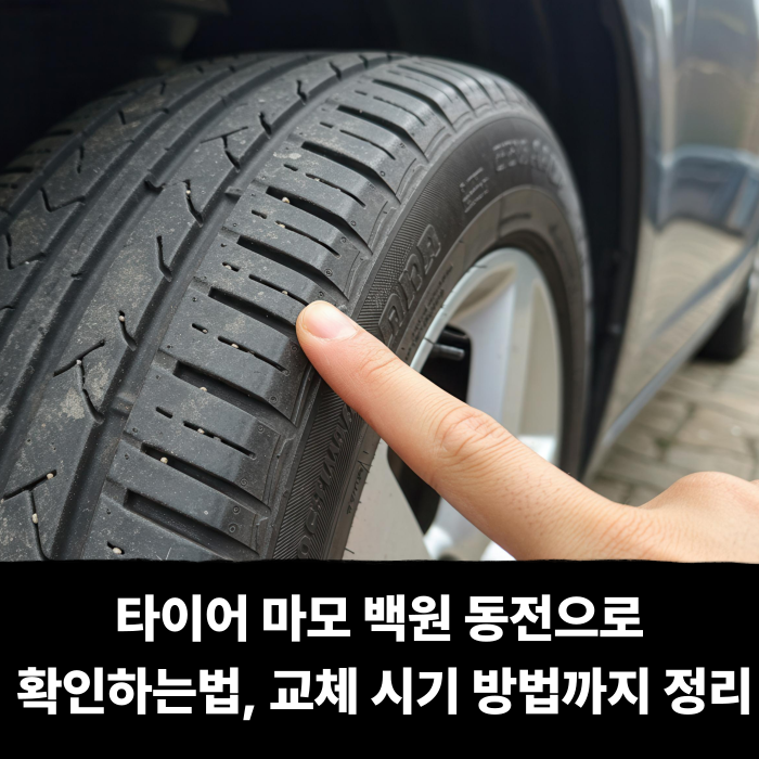  타이어 마모 백원 동전으로 확인하는법, 교체 시기 방법까지 정리