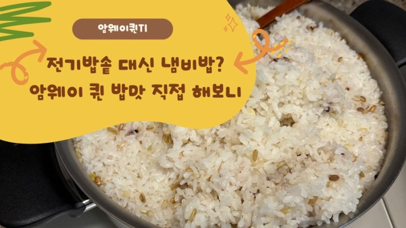 암웨이 퀸 Ti 냄비 밥 짓기