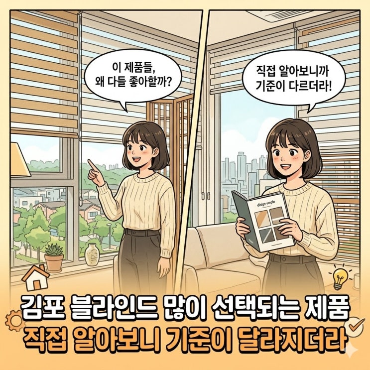  김포 블라인드 많이 선택되는 제품 직접 알아보니 기준이 달라지더라