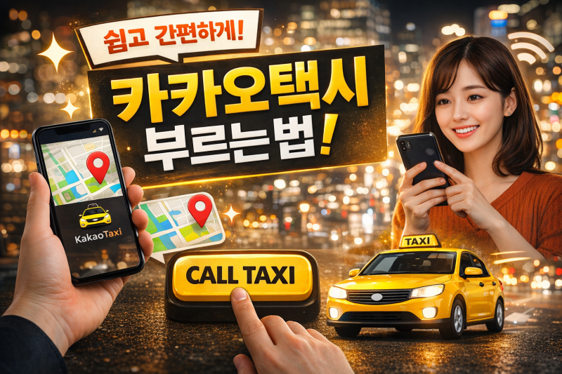 어르신도 쉽게 가능한 카카오택시 부르는법 (처음부터 끝까지 완전 정리)