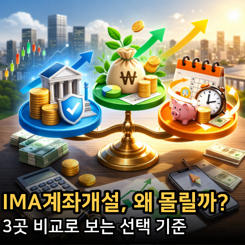  IMA계좌개설 몰리는 이유, 3곳 비교로 보는 선택 기준
