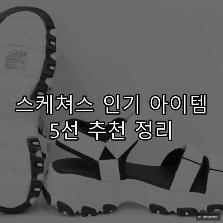  스케쳐스 인기 아이템 5선 추천 정리