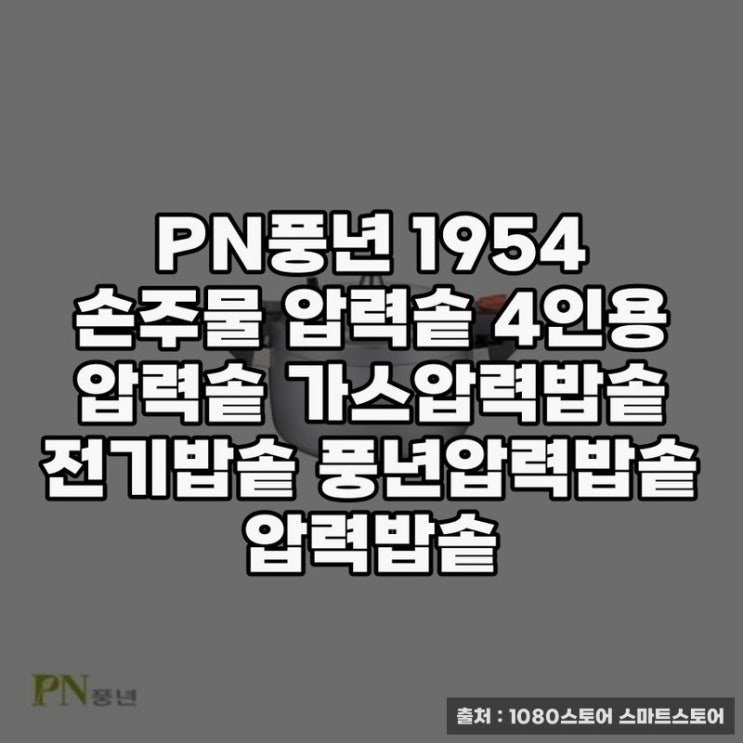  풍년압력밥솥 PN1954로 쉽고 간편한 밥짓기