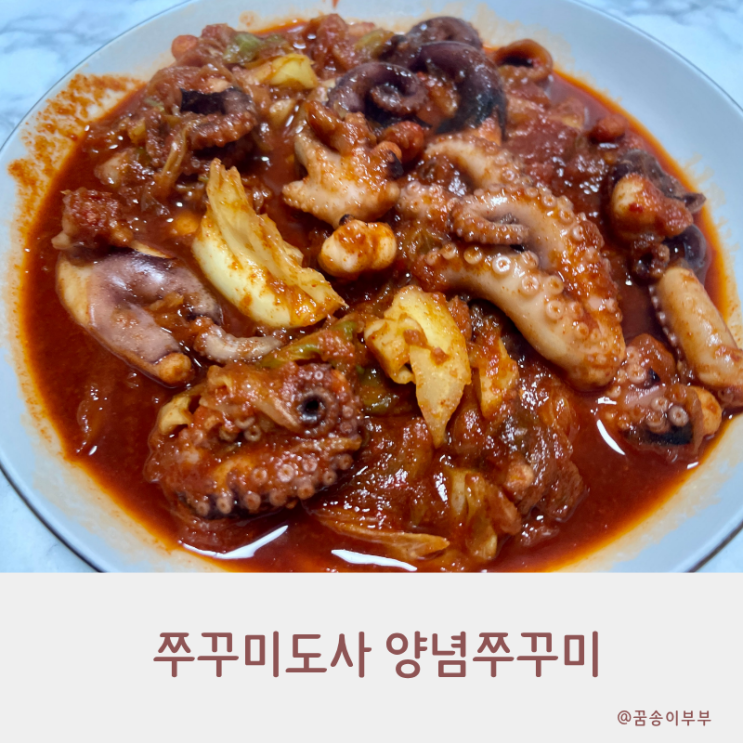  쭈꾸미도사 양념쭈꾸미로 즐기는 화끈한 저녁메뉴