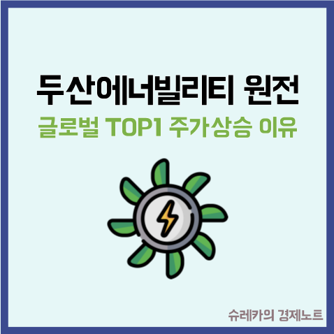  두산에너빌리티 원전 대장주 글로벌 TOP 1 주가상승 이유