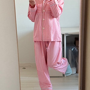 언박싱 : 나른 파자마 : nareun 브레즘 코튼 롱파자마 세트