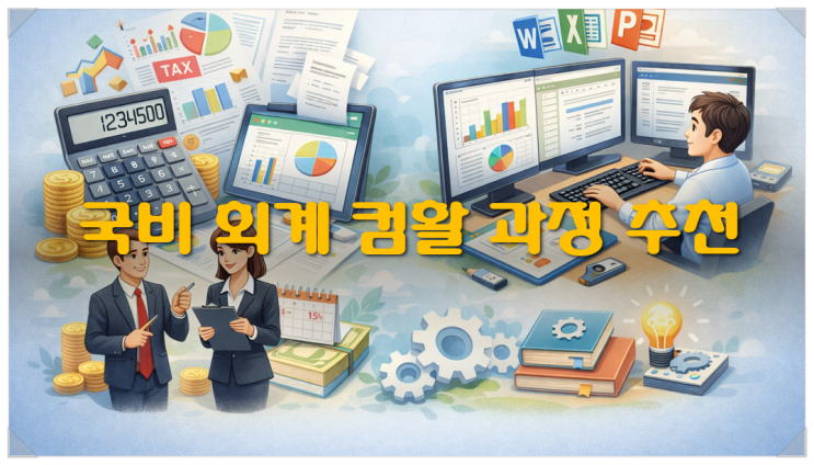  국비 회계 컴활 과정 추천 전산회계 컴활 조합 가이드