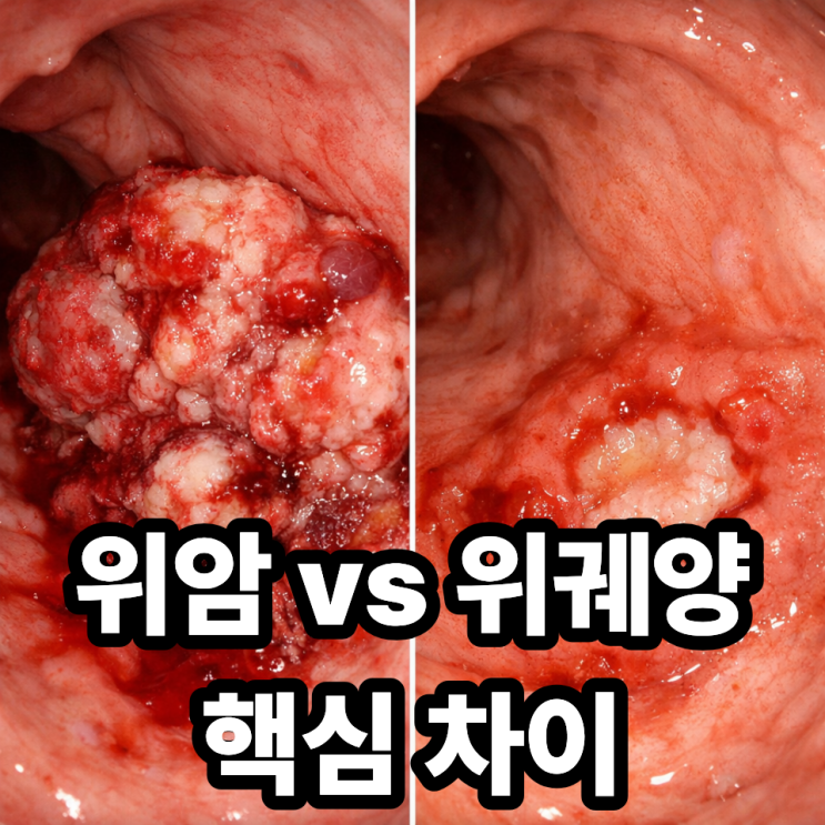  위암과 위궤양 차이점, 증상부터 치료까지 한눈에 정리