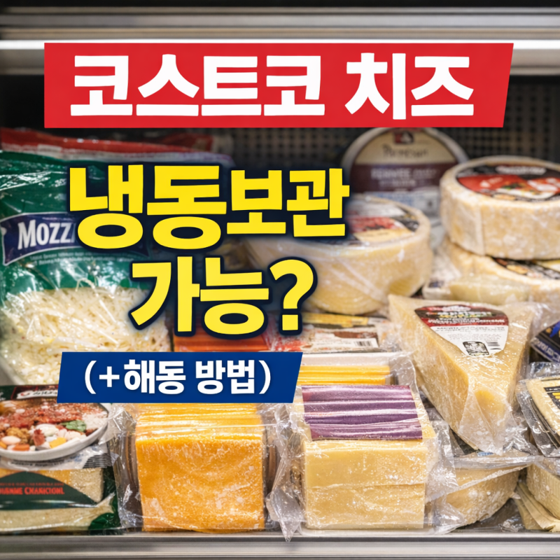 코스트코 치즈 냉동보관 가능할까?｜종류별 보관법·해동 방법 총정리