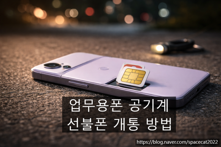  업무용폰 공기계 선불폰 개통하는 단계별 순서