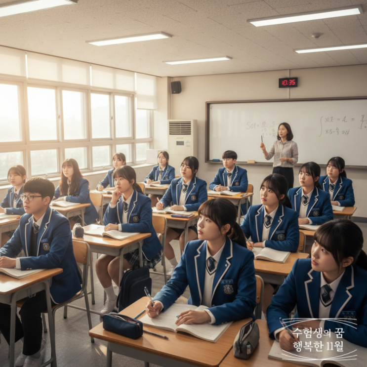  중소형 남학생 여학생 공학 재수생 기숙학원에서 남녀 분반 수업 수험생들에게 필요한 것은 학습권