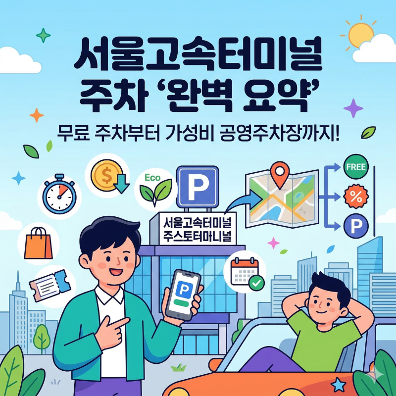 서울고속버스터미널 주차장 요금 할인 무료 주차 공영주차장