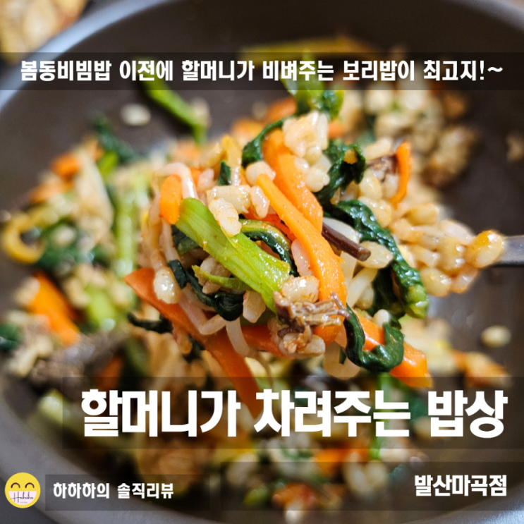  서울 강서구 마곡 환갑잔치 식당 점심특선도 부담없고 맛있는 할머니가 차려주는 밥상