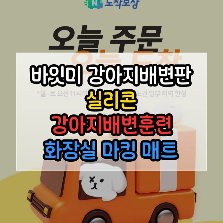  바잇미 강아지배변판 실리콘 강아지배변훈련 화장실 마킹 매트 애견 꿀템 발견했습니다